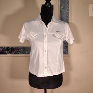 Y2K Skater Girl Tommy Hilfiger Shirt Size Small/T278